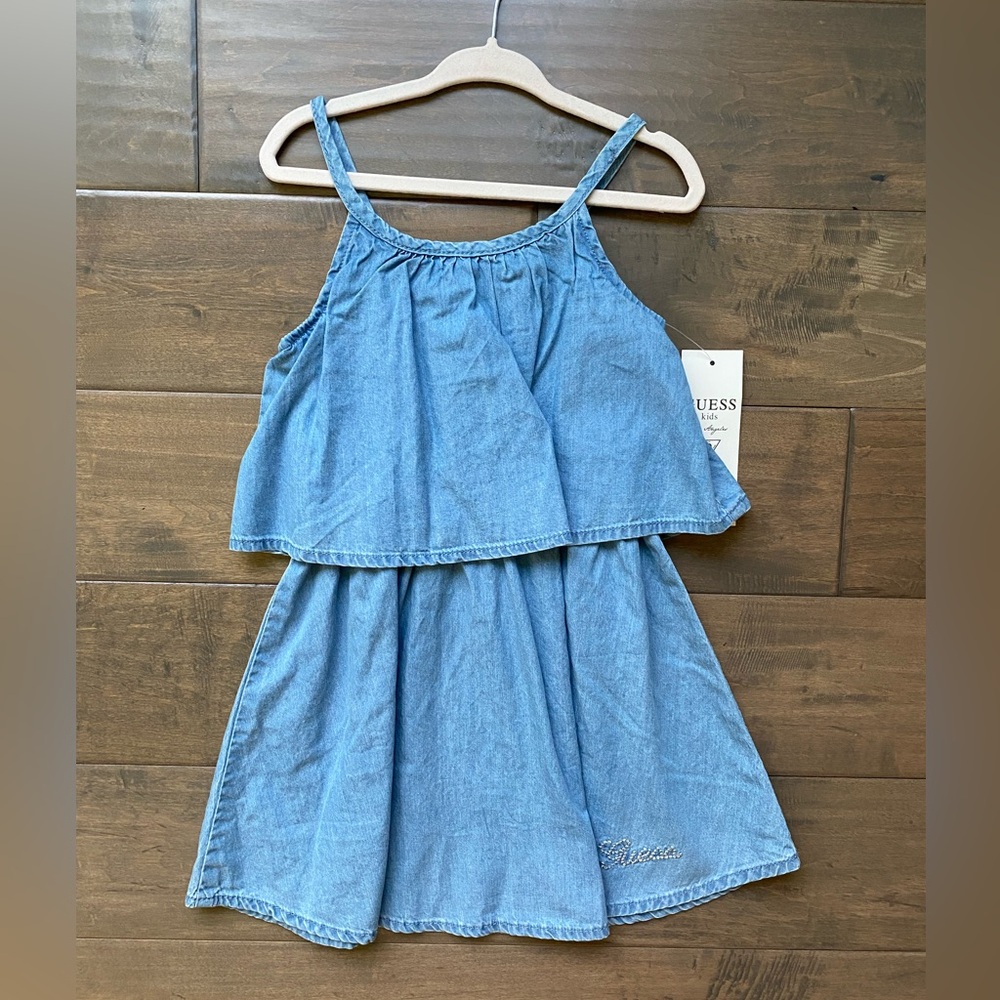 4T Girls Tiered Jean Dress -NWT